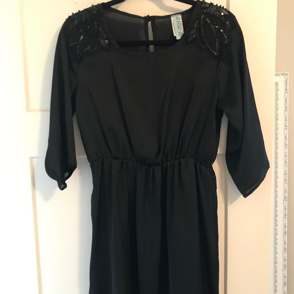 Black Sequin Dress